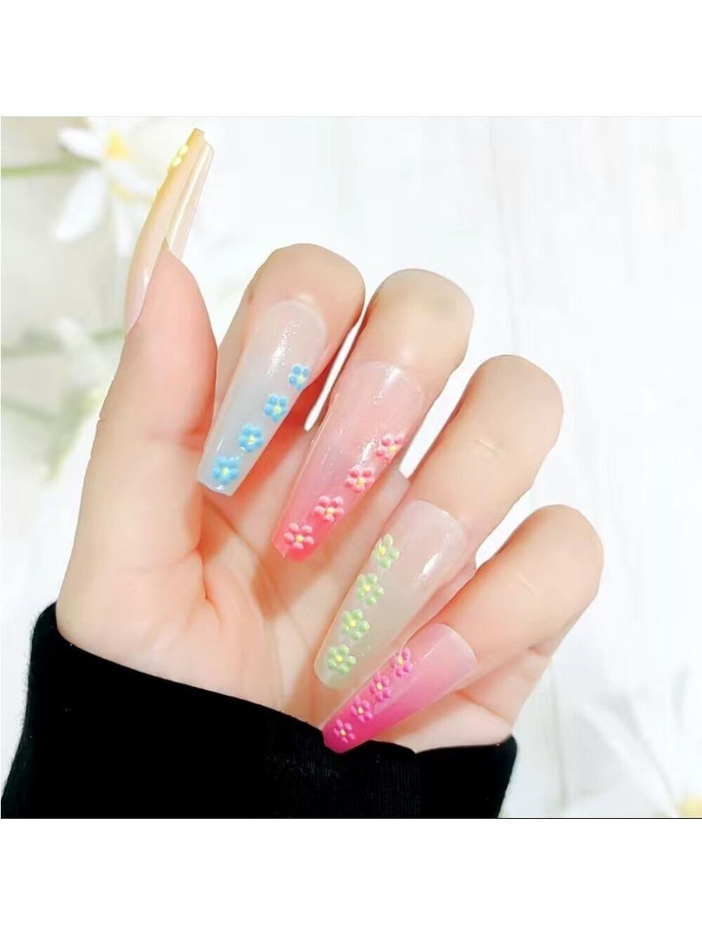 3D Bouquet - Nail Junkie - full artificial nail set